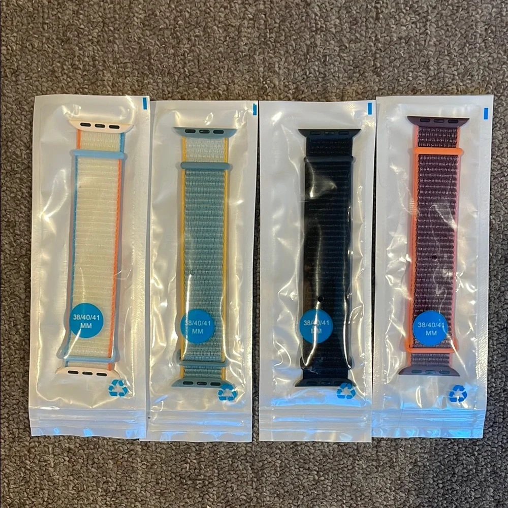 Colorful Nylon Apple Watch Bands Set